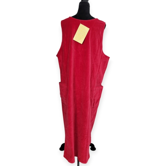 Denim&Co Red Sleeveless Jumper Maxi Dress - Picture 2 of 11